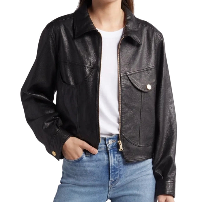 Aura Leather Heart Jacket