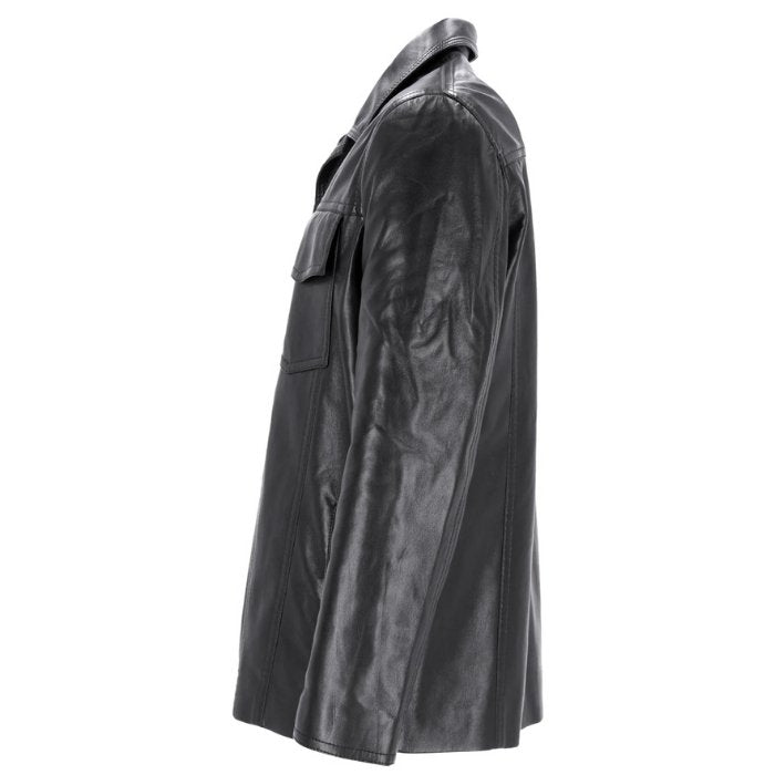 Casual Button Front Leather 2