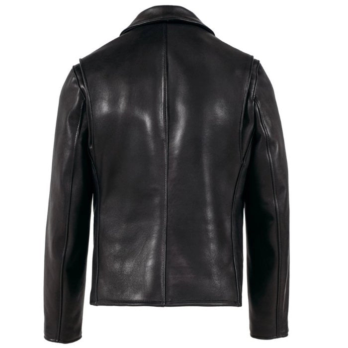 Men's Cowhide Retro Moto Style Leather Jacket