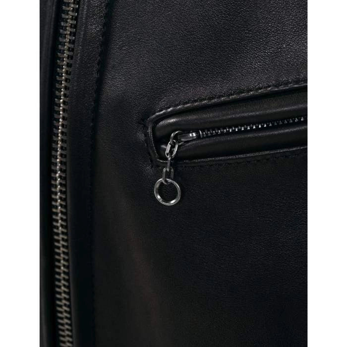 Men's Cowhide Retro Moto Style Leather Jacket