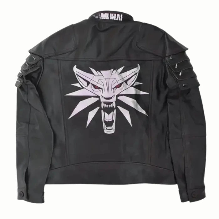 Cyberpunk 2077 Samurai Wolf School Leather Jacket