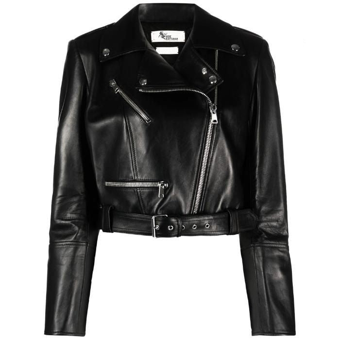 Designer Cropped Moto 1