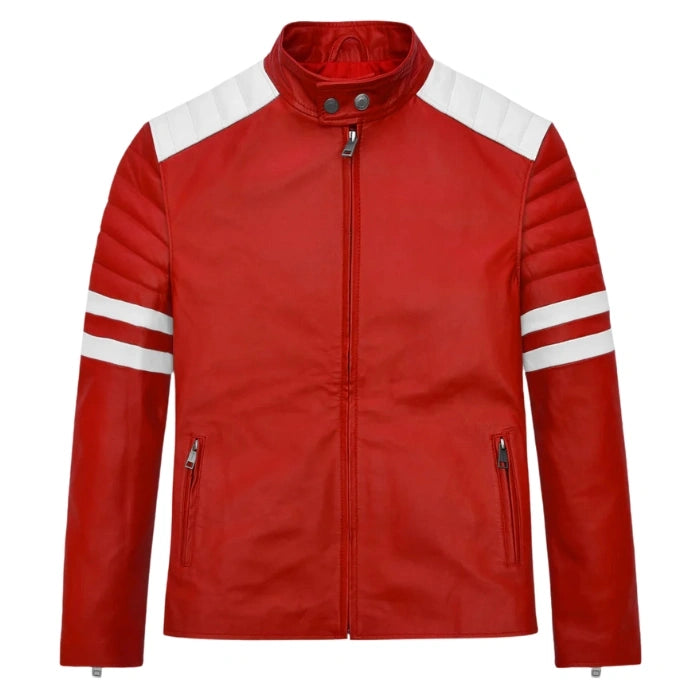 Fight Club Leather Jacket - Red