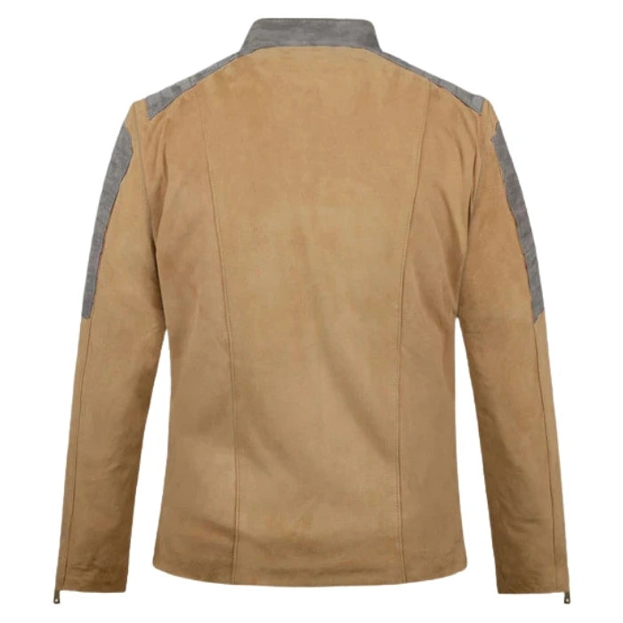 Frontier Desert Suede Biker-Style Moto Jacket