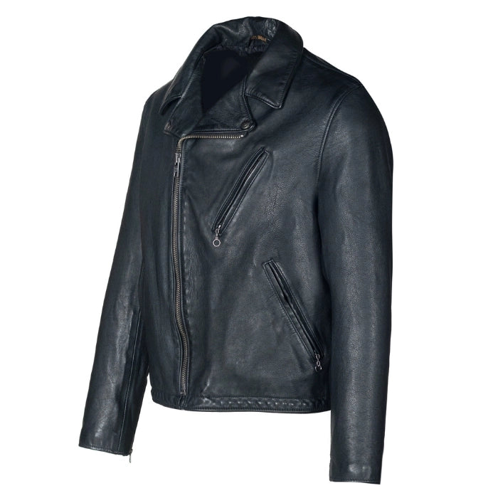 Rustic Handmade Leather Moto Jacket