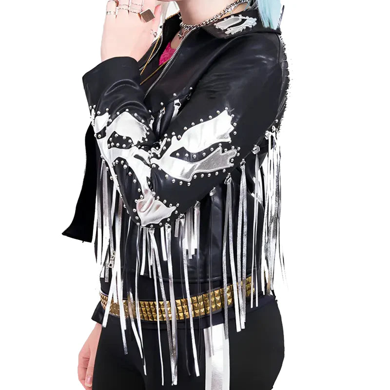 Birds Of Prey Harley Quinn Fringe Varsity Jacket