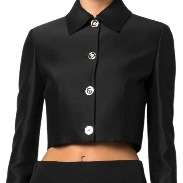 Modé Luxe Sleek Tailored Cropped Jacket