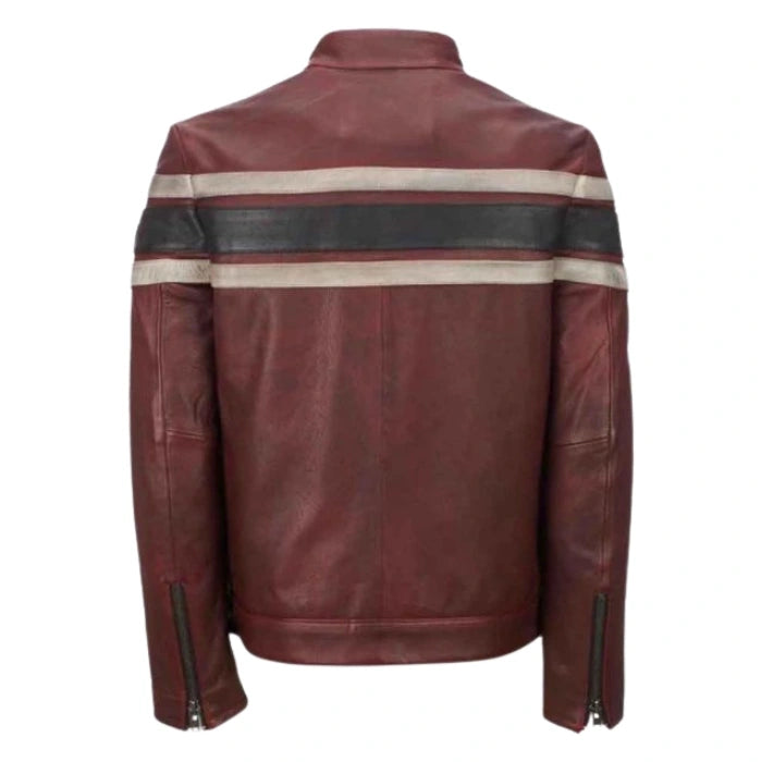 Men's Retro Red Waxed Vintage Jacket