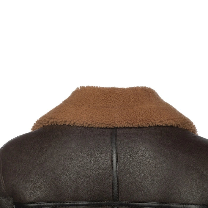 Polar Brown B3 Shearling Bomber Jacket