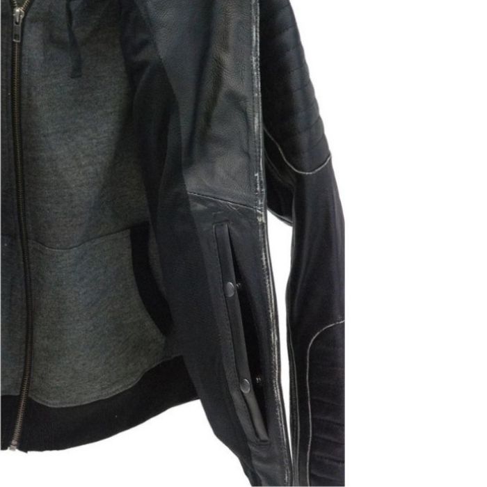 Quilted Moto Hoodie Jacket 4