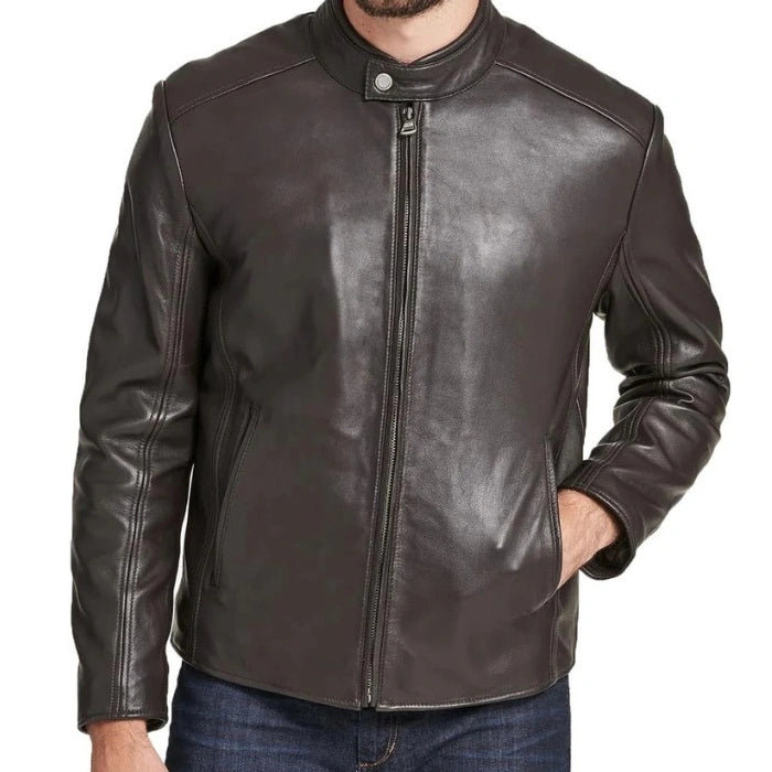 Refined Rider Leather Moto Jacket