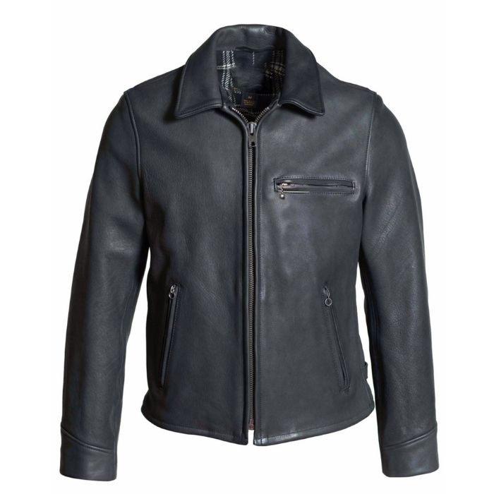 Retro Café Racer Leather Biker Jacket for Men
