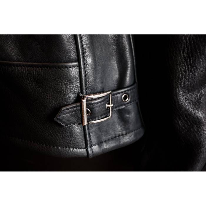 Retro Café Racer Leather Biker Jacket for Men