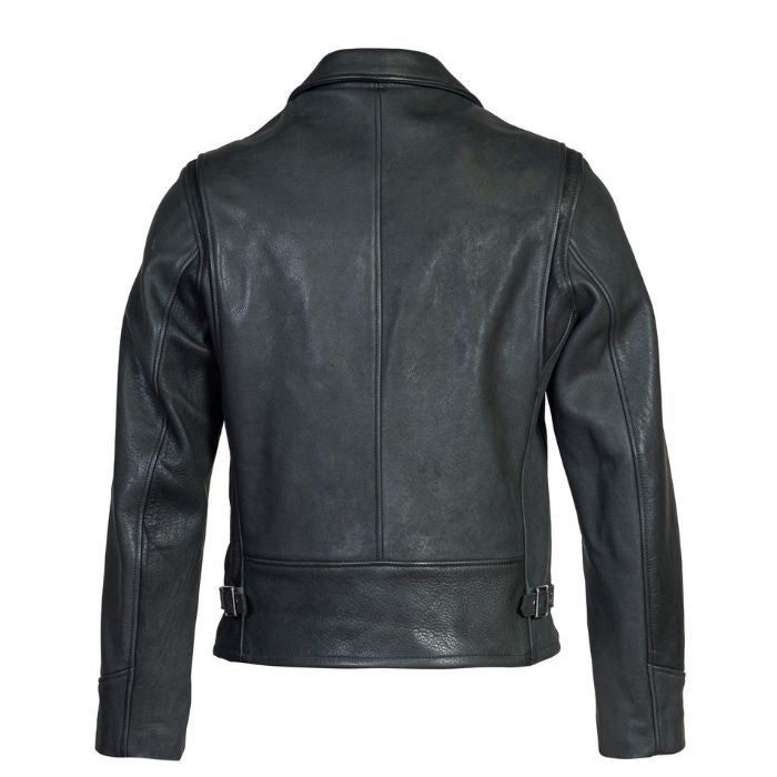 Retro Café Racer Leather Biker Jacket for Men