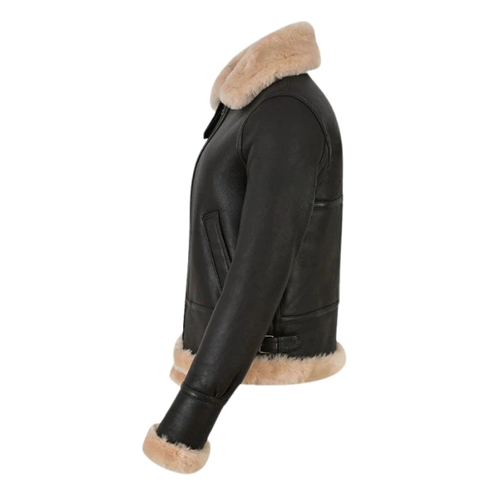 Selva Women’s B3 Aviator Shearling Bomber Jacket - Brown