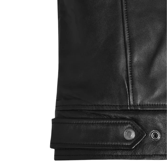 Stormtrack Striped Moto Leather Jacket