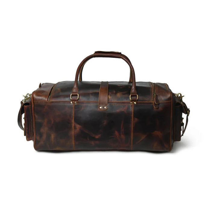 Vintage Leather 24” Duffle Travel Bag