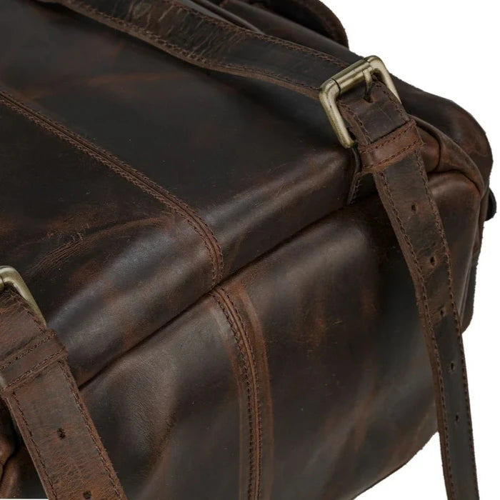 Vintage Leather Rucksack Backpack