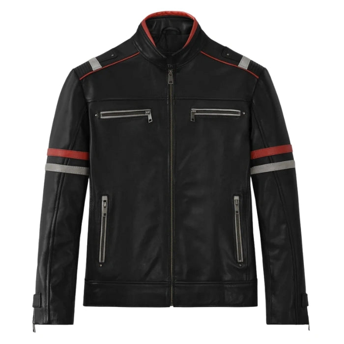 Asphalt Burning Anders Baasmo Black Leather Jacket