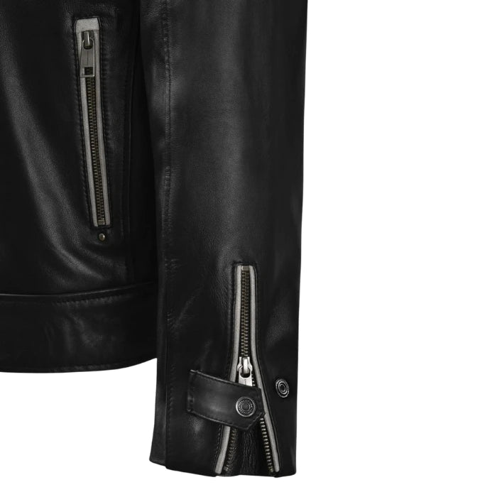Asphalt Burning Anders Baasmo Black Leather Jacket