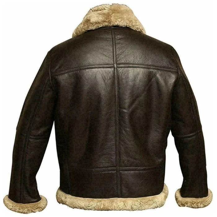 Boehne B3 Brown Leather Bomber Jacket