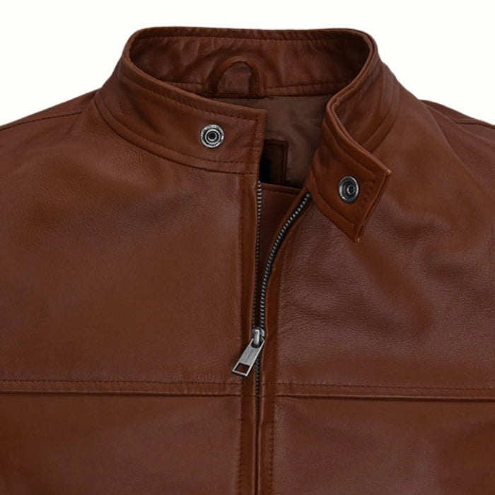 Men's Brown Oblivion Leather Jacket