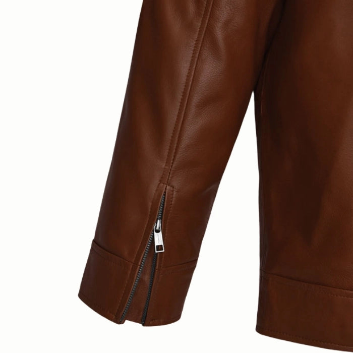 Men's Brown Oblivion Leather Jacket
