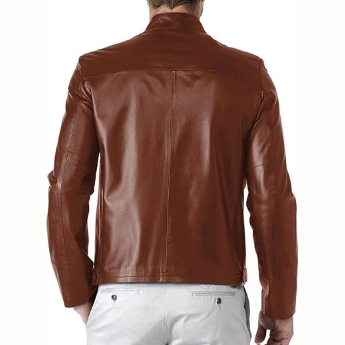 Men's Brown Oblivion Leather Jacket