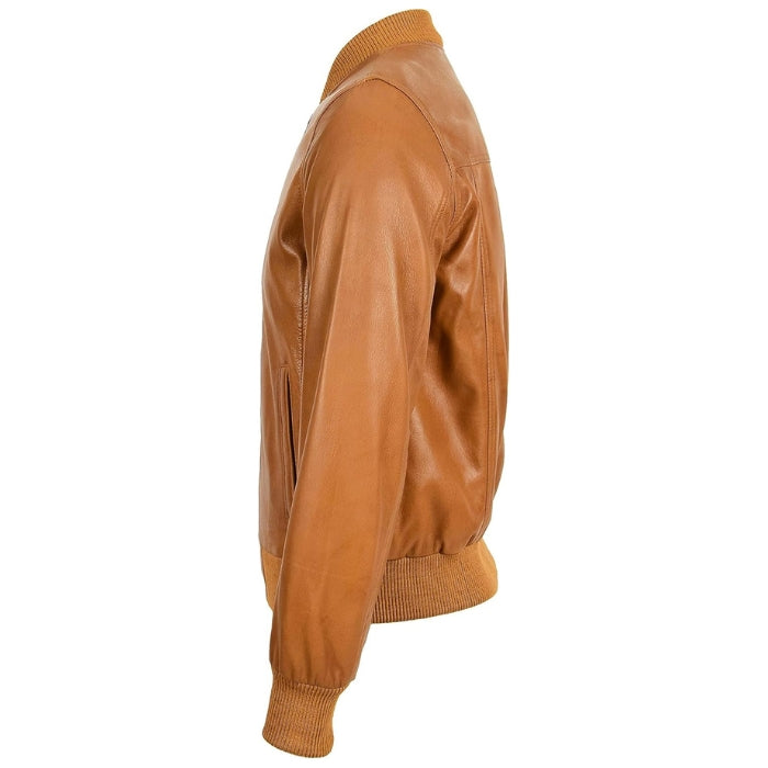 Beazley MA1 Brown Leather Bomber Jacket