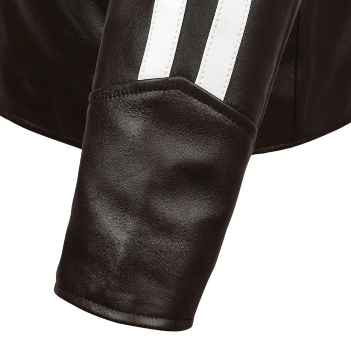 Chestnut Stride Moto Leather Jacket