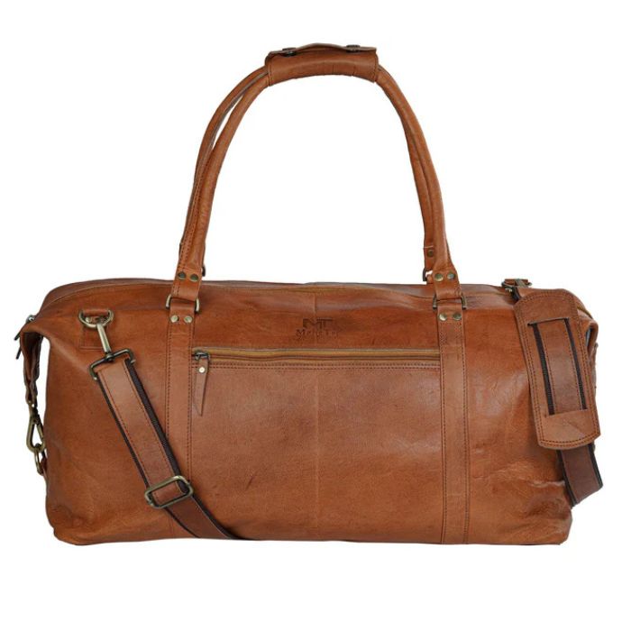 Chicago Brown Leather Duffle Bag