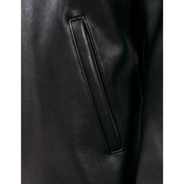 Men's Cowhide Retro Moto Style Leather Jacket