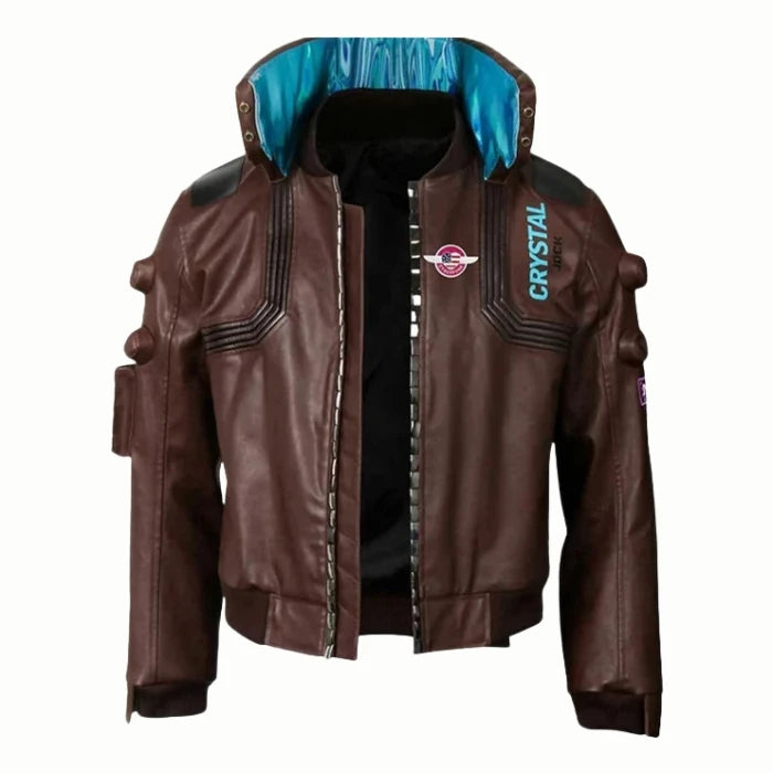 Cyberpunk-2077 Brown Bomber Samurai Jacket