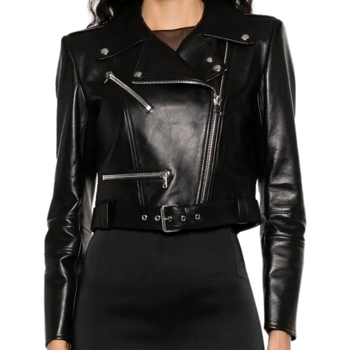 Designer Cropped Moto 4