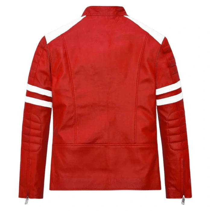 Fight Club Leather Jacket - Red