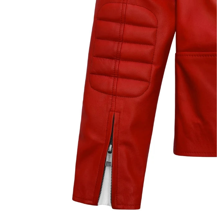 Fight Club Leather Jacket - Red