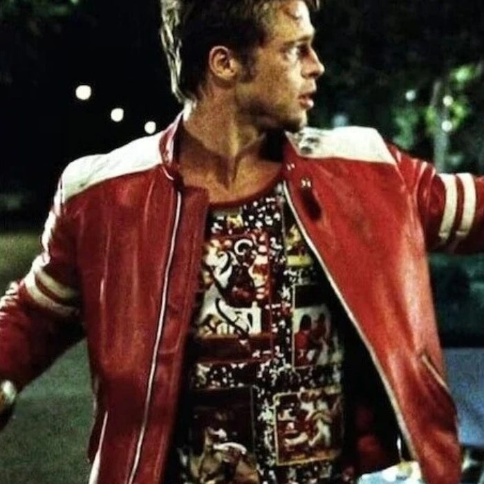 Fight Club Leather Jacket - Red