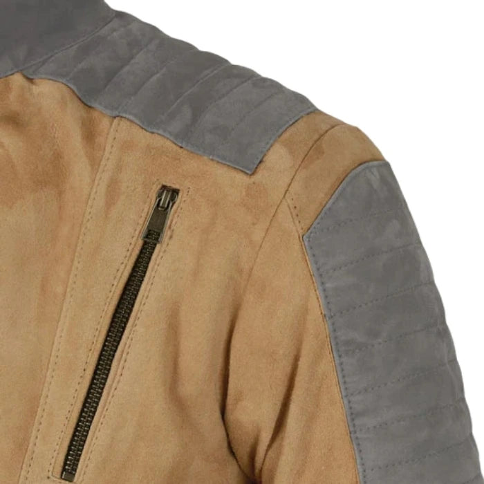 Frontier Desert Suede Biker-Style Moto Jacket