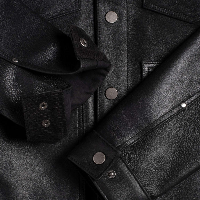 Men's Heavy-Duty Roughout Cruiser Leather Jacket