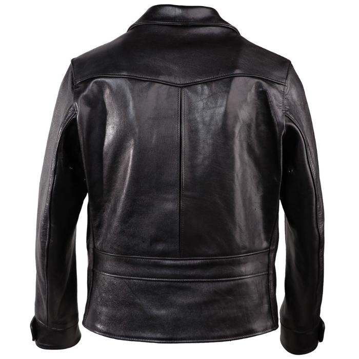 Black Iconic D-Pocket Motorcycle Jacket