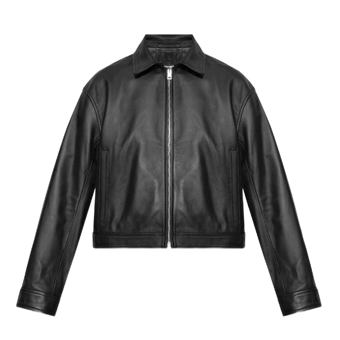 Lystra Cropped Leather Jacket - Chic & Modern