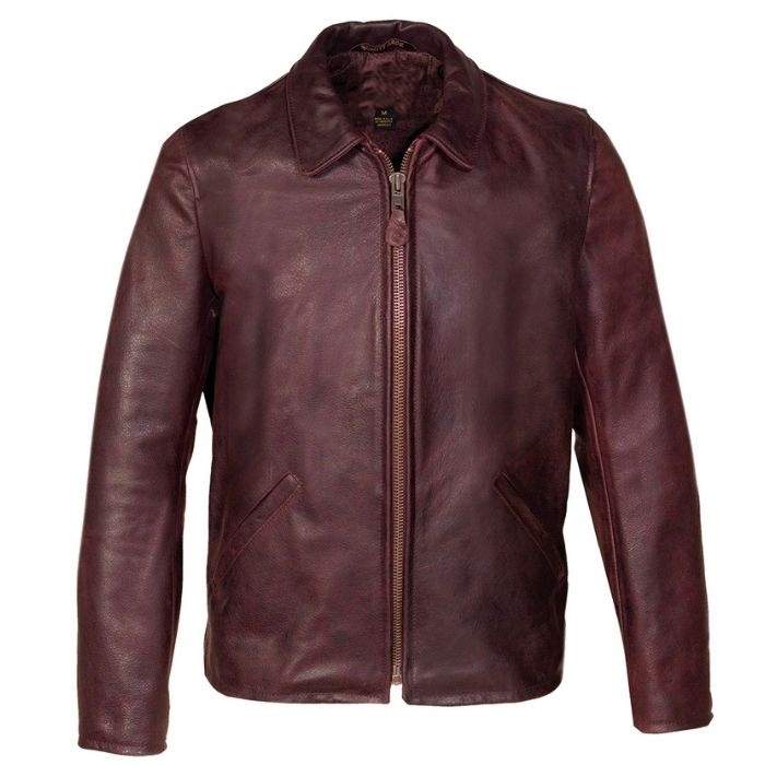 Men's Premium Waxy Cowhide Leather Jacket