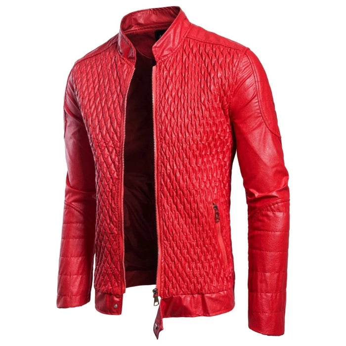 Men's Diamond Quilted Original Leather Jacket