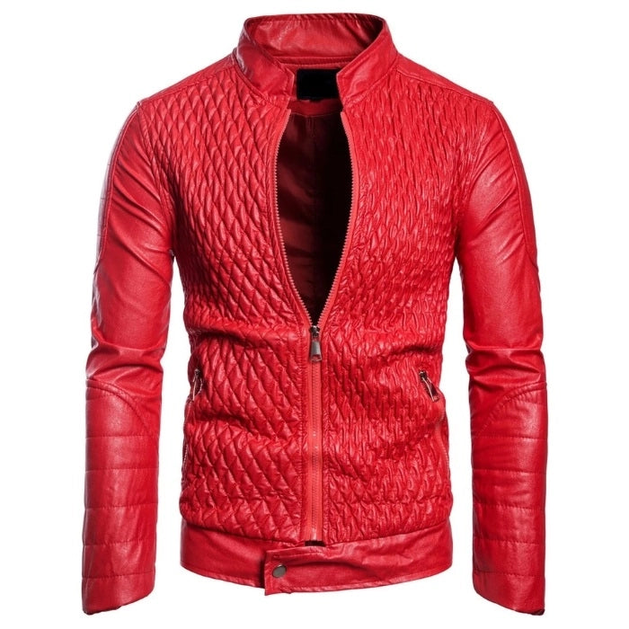 Men's Diamond Quilted Original Leather Jacket
