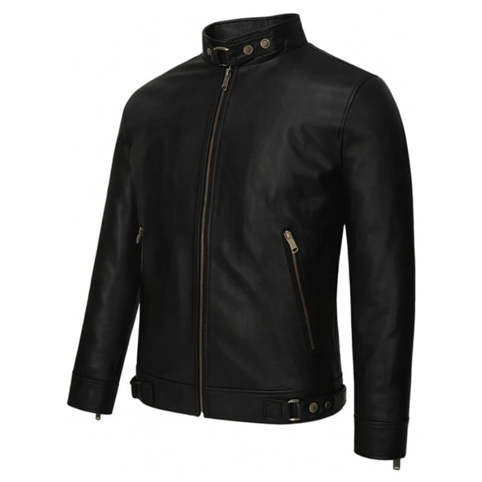 Ravenlock Buckle Moto Leather Jacket