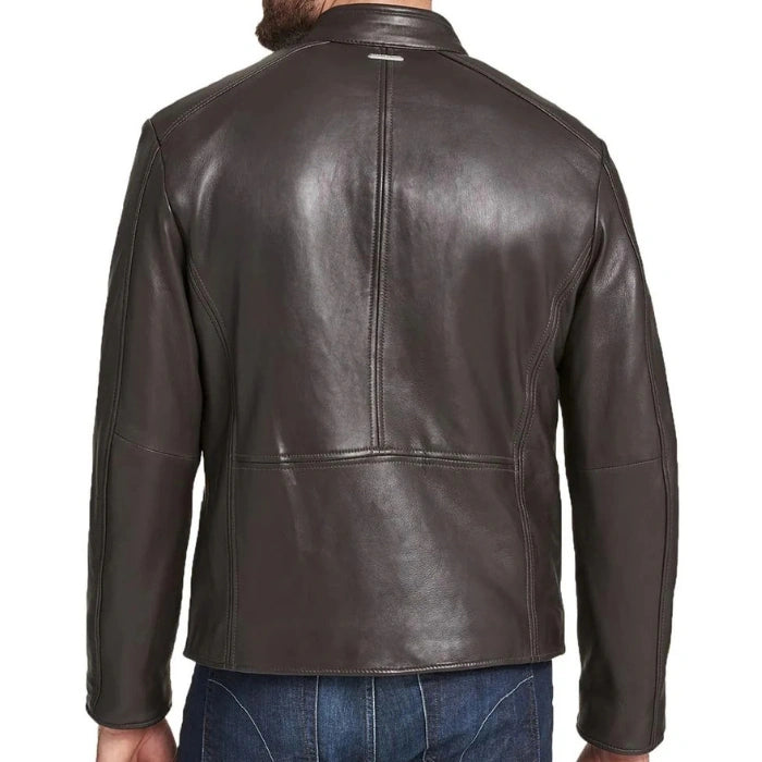 Refined Rider Leather Moto Jacket