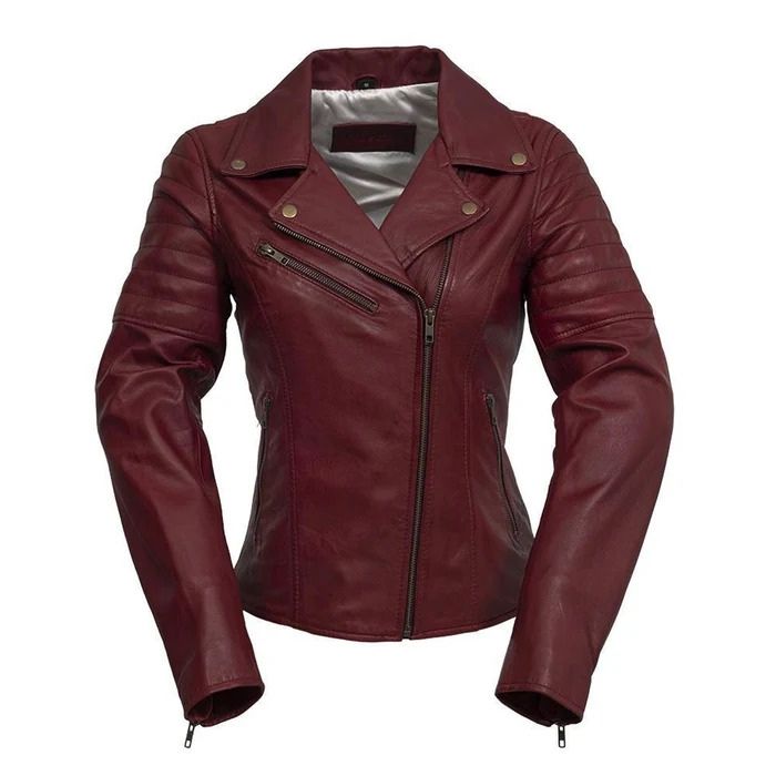 Women's Side-Laced Moto Leather Jacket