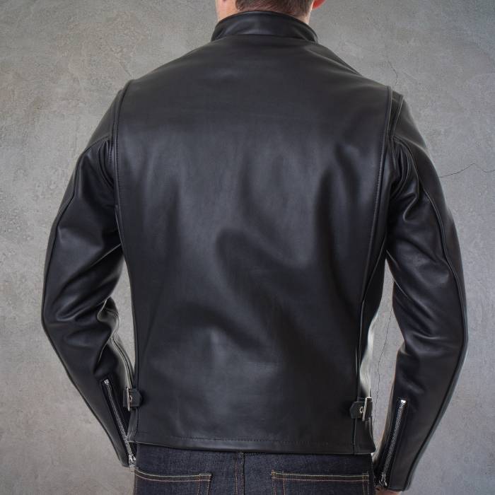 Men's Single Motorcycle Leather Jacket