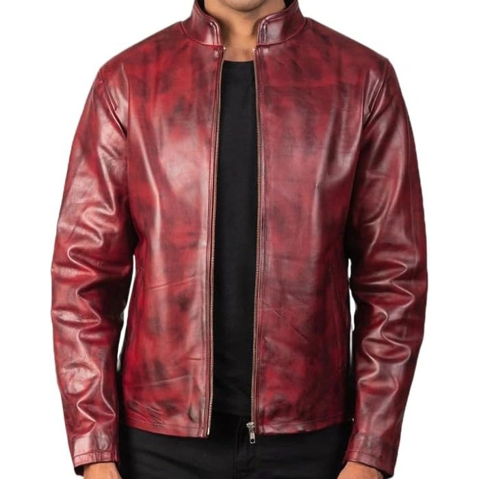 Men's Slim Fit Original Leather Biker Jacket