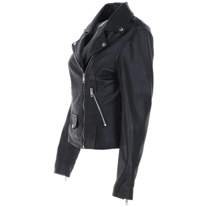 Women's Slim Fit Biker Jacket